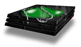 Vinyl Decal Skin Wrap compatible with Sony PlayStation 4 Pro Console Barbwire Heart Green (PS4 NOT INCLUDED)