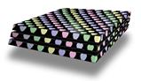 Vinyl Decal Skin Wrap compatible with Sony PlayStation 4 Pro Console Pastel Hearts on Black (PS4 NOT INCLUDED)