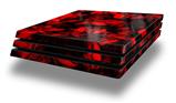 Vinyl Decal Skin Wrap compatible with Sony PlayStation 4 Pro Console Skulls Confetti Red (PS4 NOT INCLUDED)