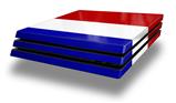 Vinyl Decal Skin Wrap compatible with Sony PlayStation 4 Pro Console Red White and Blue (PS4 NOT INCLUDED)