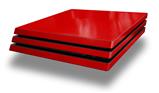 Vinyl Decal Skin Wrap compatible with Sony PlayStation 4 Pro Console Solids Collection Red (PS4 NOT INCLUDED)
