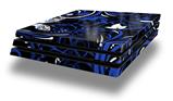 Vinyl Decal Skin Wrap compatible with Sony PlayStation 4 Pro Console Twisted Garden Blue and White (PS4 NOT INCLUDED)