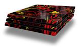 Vinyl Decal Skin Wrap compatible with Sony PlayStation 4 Pro Console Twisted Garden Red and Yellow (PS4 NOT INCLUDED)