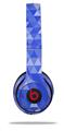 WraptorSkinz Skin Decal Wrap compatible with Beats Solo 2 and Solo 3 Wireless Headphones Triangle Mosaic Blue Skin Only (HEADPHONES NOT INCLUDED)