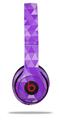 WraptorSkinz Skin Decal Wrap compatible with Beats Solo 2 and Solo 3 Wireless Headphones Triangle Mosaic Purple Skin Only (HEADPHONES NOT INCLUDED)