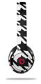 WraptorSkinz Skin Decal Wrap compatible with Beats Solo 2 and Solo 3 Wireless Headphones Houndstooth Black Skin Only (HEADPHONES NOT INCLUDED)