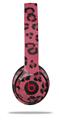 WraptorSkinz Skin Decal Wrap compatible with Beats Solo 2 and Solo 3 Wireless Headphones Leopard Skin Pink Skin Only (HEADPHONES NOT INCLUDED)