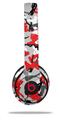 WraptorSkinz Skin Decal Wrap compatible with Beats Solo 2 and Solo 3 Wireless Headphones Sexy Girl Silhouette Camo Red Skin Only (HEADPHONES NOT INCLUDED)