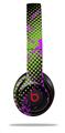 WraptorSkinz Skin Decal Wrap compatible with Beats Solo 2 and Solo 3 Wireless Headphones Halftone Splatter Hot Pink Green Skin Only (HEADPHONES NOT INCLUDED)