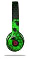 WraptorSkinz Skin Decal Wrap compatible with Beats Solo 2 and Solo 3 Wireless Headphones HEX Green Skin Only (HEADPHONES NOT INCLUDED)