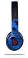 WraptorSkinz Skin Decal Wrap compatible with Beats Solo 2 and Solo 3 Wireless Headphones HEX Blue Skin Only (HEADPHONES NOT INCLUDED)