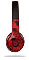 WraptorSkinz Skin Decal Wrap compatible with Beats Solo 2 and Solo 3 Wireless Headphones HEX Red Skin Only (HEADPHONES NOT INCLUDED)