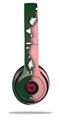 WraptorSkinz Skin Decal Wrap compatible with Beats Solo 2 and Solo 3 Wireless Headphones Ripped Colors Green Pink Skin Only (HEADPHONES NOT INCLUDED)