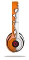WraptorSkinz Skin Decal Wrap compatible with Beats Solo 2 and Solo 3 Wireless Headphones Ripped Colors Orange White Skin Only (HEADPHONES NOT INCLUDED)
