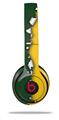 WraptorSkinz Skin Decal Wrap compatible with Beats Solo 2 and Solo 3 Wireless Headphones Ripped Colors Green Yellow Skin Only (HEADPHONES NOT INCLUDED)