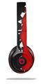 WraptorSkinz Skin Decal Wrap compatible with Beats Solo 2 and Solo 3 Wireless Headphones Ripped Colors Black Red Skin Only (HEADPHONES NOT INCLUDED)