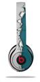 WraptorSkinz Skin Decal Wrap compatible with Beats Solo 2 and Solo 3 Wireless Headphones Ripped Colors Gray Seafoam Green Skin Only (HEADPHONES NOT INCLUDED)