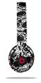 WraptorSkinz Skin Decal Wrap compatible with Beats Solo 2 and Solo 3 Wireless Headphones Scattered Skulls Black Skin Only (HEADPHONES NOT INCLUDED)