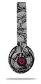 WraptorSkinz Skin Decal Wrap compatible with Beats Solo 2 and Solo 3 Wireless Headphones Scattered Skulls Gray Skin Only (HEADPHONES NOT INCLUDED)