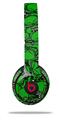 WraptorSkinz Skin Decal Wrap compatible with Beats Solo 2 and Solo 3 Wireless Headphones Scattered Skulls Green Skin Only (HEADPHONES NOT INCLUDED)