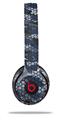 WraptorSkinz Skin Decal Wrap compatible with Beats Solo 2 and Solo 3 Wireless Headphones HEX Mesh Camo 01 Blue Skin Only (HEADPHONES NOT INCLUDED)