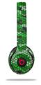 WraptorSkinz Skin Decal Wrap compatible with Beats Solo 2 and Solo 3 Wireless Headphones HEX Mesh Camo 01 Green Bright Skin Only (HEADPHONES NOT INCLUDED)