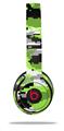WraptorSkinz Skin Decal Wrap compatible with Beats Solo 2 and Solo 3 Wireless Headphones WraptorCamo Digital Camo Neon Green Skin Only (HEADPHONES NOT INCLUDED)