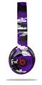 WraptorSkinz Skin Decal Wrap compatible with Beats Solo 2 and Solo 3 Wireless Headphones WraptorCamo Digital Camo Purple Skin Only (HEADPHONES NOT INCLUDED)