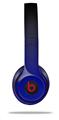 WraptorSkinz Skin Decal Wrap compatible with Beats Solo 2 and Solo 3 Wireless Headphones Smooth Fades Blue Black Skin Only (HEADPHONES NOT INCLUDED)