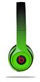WraptorSkinz Skin Decal Wrap compatible with Beats Solo 2 and Solo 3 Wireless Headphones Smooth Fades Green Black Skin Only (HEADPHONES NOT INCLUDED)