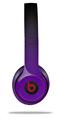 WraptorSkinz Skin Decal Wrap compatible with Beats Solo 2 and Solo 3 Wireless Headphones Smooth Fades Purple Black Skin Only (HEADPHONES NOT INCLUDED)