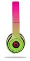 WraptorSkinz Skin Decal Wrap compatible with Beats Solo 2 and Solo 3 Wireless Headphones Smooth Fades Neon Green Hot Pink Skin Only (HEADPHONES NOT INCLUDED)