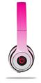 WraptorSkinz Skin Decal Wrap compatible with Beats Solo 2 and Solo 3 Wireless Headphones Smooth Fades White Hot Pink Skin Only (HEADPHONES NOT INCLUDED)