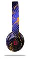 WraptorSkinz Skin Decal Wrap compatible with Beats Solo 2 and Solo 3 Wireless Headphones Halftone Splatter Orange Blue Skin Only (HEADPHONES NOT INCLUDED)