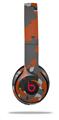 WraptorSkinz Skin Decal Wrap compatible with Beats Solo 2 and Solo 3 Wireless Headphones WraptorCamo Old School Camouflage Camo Orange Burnt Skin Only (HEADPHONES NOT INCLUDED)