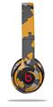 WraptorSkinz Skin Decal Wrap compatible with Beats Solo 2 and Solo 3 Wireless Headphones WraptorCamo Old School Camouflage Camo Orange Skin Only (HEADPHONES NOT INCLUDED)
