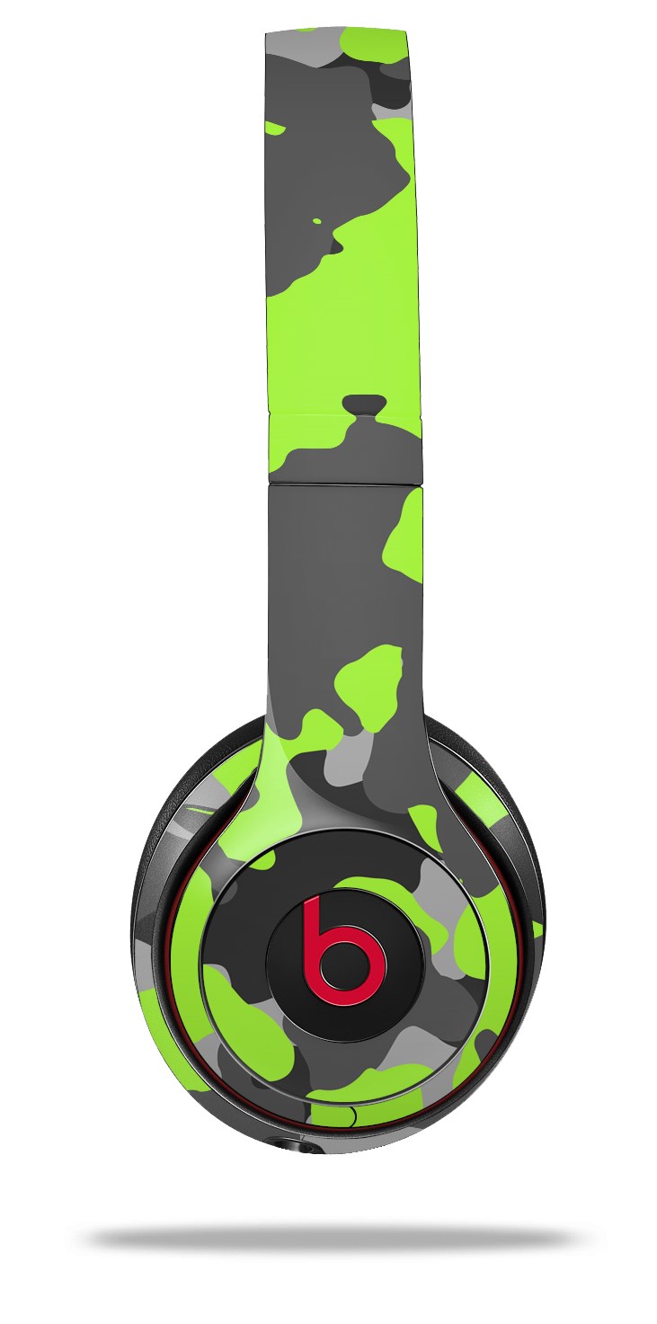 Forfatter værst Gå glip af Beats Solo2 - Solo3 Wireless Skins WraptorCamo Old School Camouflage Camo  Lime Green | WraptorSkinz