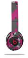 WraptorSkinz Skin Decal Wrap compatible with Beats Solo 2 and Solo 3 Wireless Headphones WraptorCamo Old School Camouflage Camo Fuschia Hot Pink Skin Only (HEADPHONES NOT INCLUDED)