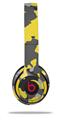 WraptorSkinz Skin Decal Wrap compatible with Beats Solo 2 and Solo 3 Wireless Headphones WraptorCamo Old School Camouflage Camo Yellow Skin Only (HEADPHONES NOT INCLUDED)