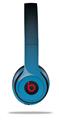 WraptorSkinz Skin Decal Wrap compatible with Beats Solo 2 and Solo 3 Wireless Headphones Smooth Fades Neon Blue Black Skin Only (HEADPHONES NOT INCLUDED)