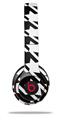 WraptorSkinz Skin Decal Wrap compatible with Beats Solo 2 and Solo 3 Wireless Headphones Houndstooth White Skin Only (HEADPHONES NOT INCLUDED)