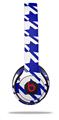WraptorSkinz Skin Decal Wrap compatible with Beats Solo 2 and Solo 3 Wireless Headphones Houndstooth Royal Blue Skin Only (HEADPHONES NOT INCLUDED)