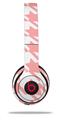 WraptorSkinz Skin Decal Wrap compatible with Beats Solo 2 and Solo 3 Wireless Headphones Houndstooth Pink Skin Only (HEADPHONES NOT INCLUDED)