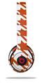 WraptorSkinz Skin Decal Wrap compatible with Beats Solo 2 and Solo 3 Wireless Headphones Houndstooth Burnt Orange Skin Only (HEADPHONES NOT INCLUDED)