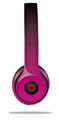WraptorSkinz Skin Decal Wrap compatible with Beats Solo 2 and Solo 3 Wireless Headphones Smooth Fades Hot Pink Black Skin Only (HEADPHONES NOT INCLUDED)