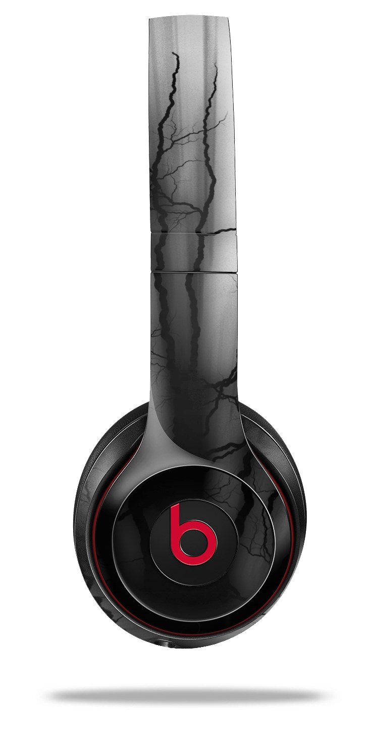 Beats Solo2 - Solo3 Wireless Skins Lightning Black | WraptorSkinz