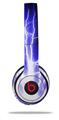 WraptorSkinz Skin Decal Wrap compatible with Beats Solo 2 and Solo 3 Wireless Headphones Lightning Blue Skin Only (HEADPHONES NOT INCLUDED)