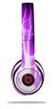 WraptorSkinz Skin Decal Wrap compatible with Beats Solo 2 and Solo 3 Wireless Headphones Lightning Purple Skin Only (HEADPHONES NOT INCLUDED)