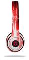 WraptorSkinz Skin Decal Wrap compatible with Beats Solo 2 and Solo 3 Wireless Headphones Lightning Red Skin Only (HEADPHONES NOT INCLUDED)