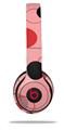 WraptorSkinz Skin Decal Wrap compatible with Beats Solo 2 and Solo 3 Wireless Headphones Lots of Dots Red on Pink Skin Only (HEADPHONES NOT INCLUDED)